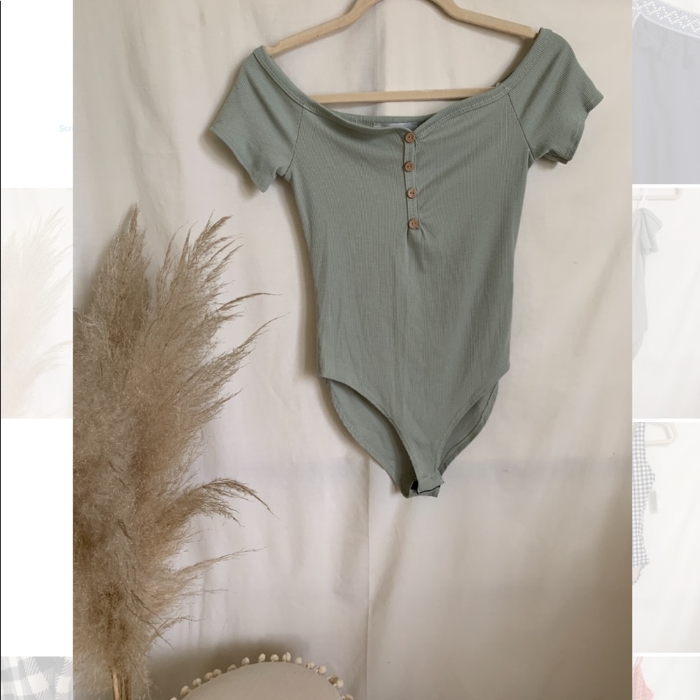 Olive green bodysuit